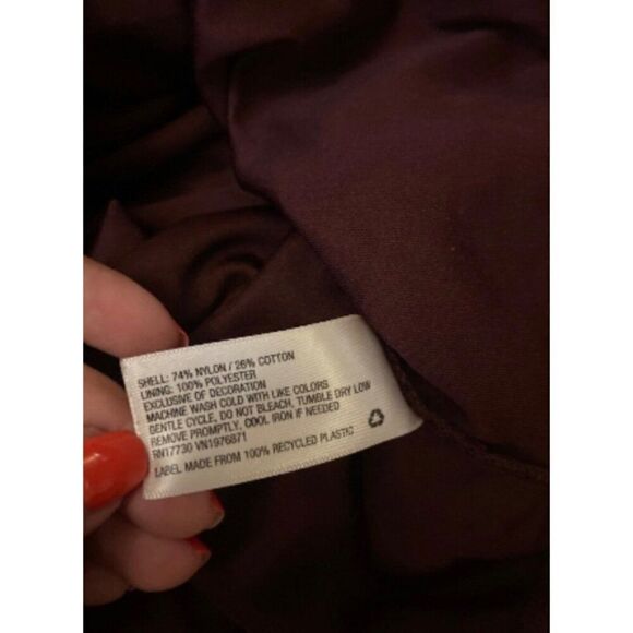 Xhilaration women's Purple Lace Long Sleeve lined Tunic Dress size large - Picture 9 of 10